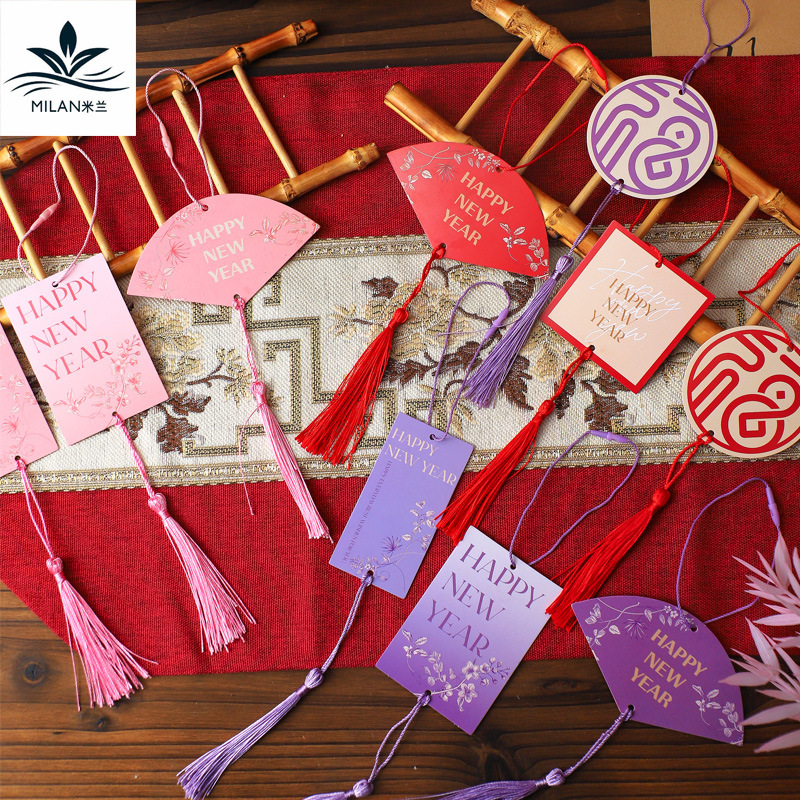 2026 Año del Caballo Tarjeta de felicitación de Año Nuevo Tarjeta de felicitación Tarjeta de felicitación de Año Nuevo Tarjeta de felicitación de bonsai verde Tarjeta de felicitación