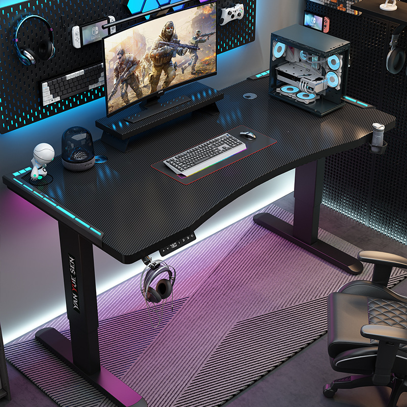 Electric Adjustable Table, Gaming E-Sports Table, Desktop Home Study and Office Desk, Smart Remote Control Computer Desk and Chair Electric Adjustable Table, Gaming E-Sports Table, Desktop Home Study and Office Desk, Smart Remote Control Computer Desk and Chair