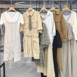 上海女装夏季穿搭一整套杂款片断女装品牌工厂尾款货剪标正品清货
