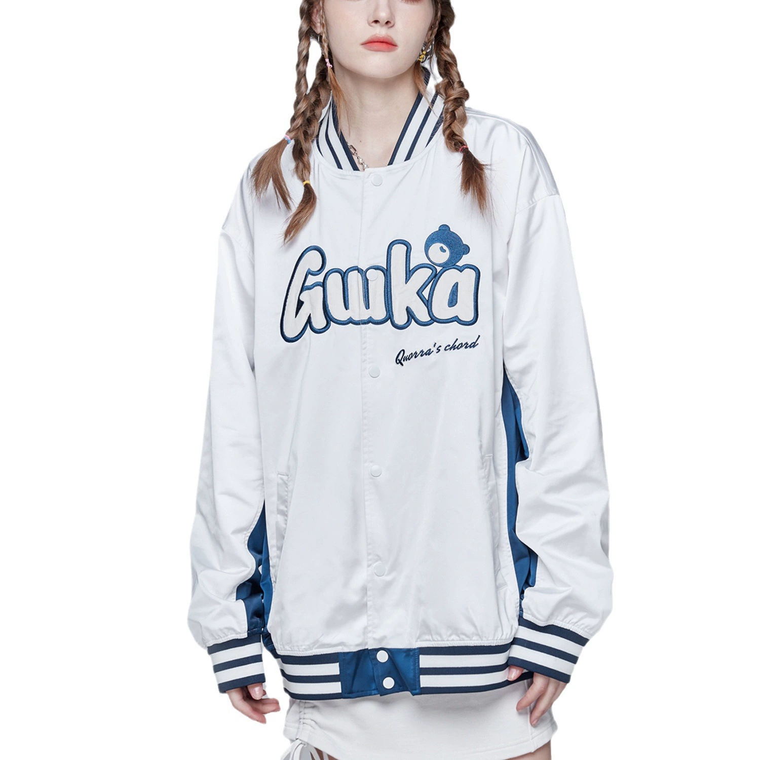 Baseball Jacket, Custom Embroidered Winter Bomber, Thickened Insulated Style
