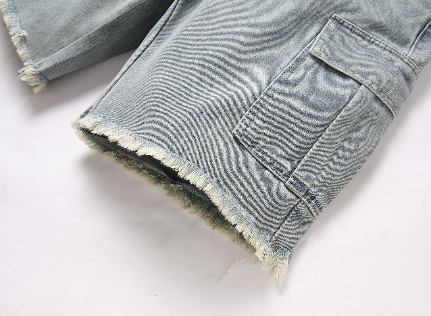 Loose Denim Shorts For Men Summer Casual Versatile Five Point_voghion.com