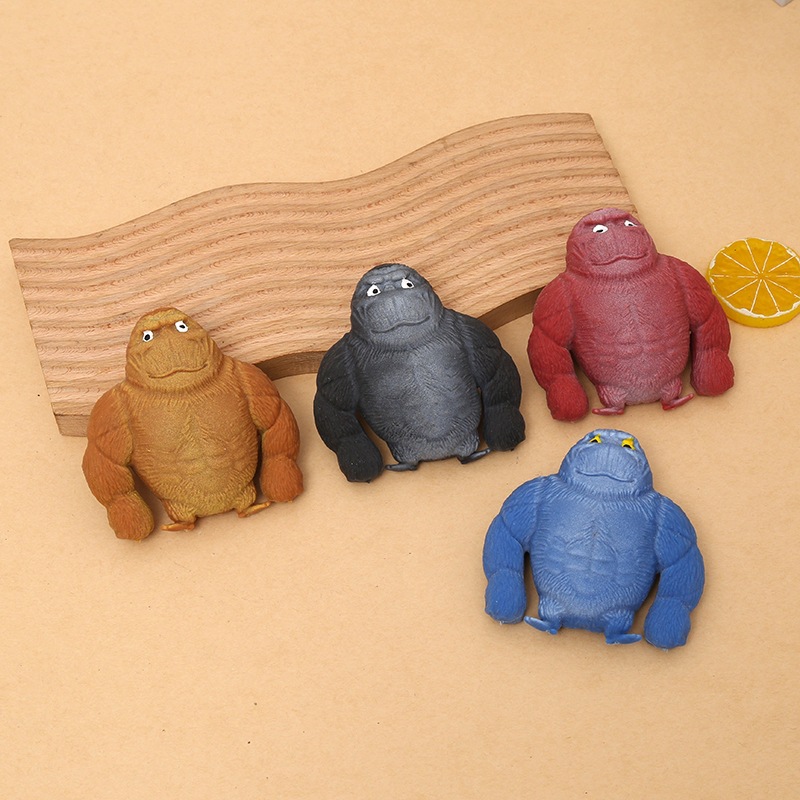 El rey de las celebridades en línea siempre alivia el gorila para aliviar el aburrimiento y aliviar la presión. Artefactos mágicos para niños la-la - le monos juguetes de rebote lento