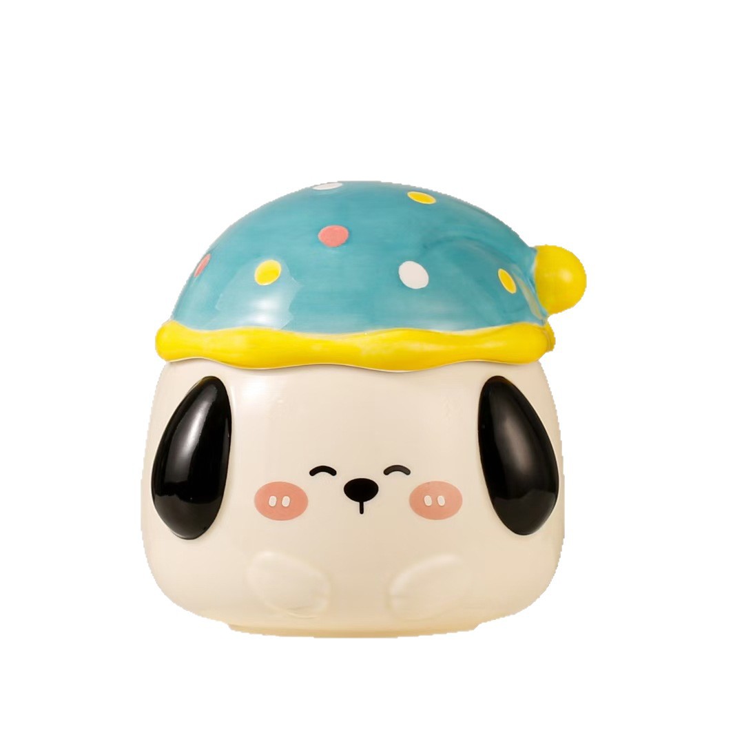Taza de cachorro de dibujos animados lindo creativo Taza de bebida de cerámica con personalidad en relieve Taza transfronteriza de recuerdo de alto valor