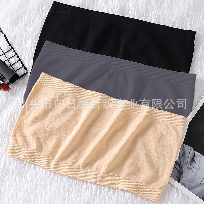 대외 무역 국경 간 단순 솔리드 컬러 원라인 랩 브라 Amazon Xiyin temu 편안한 이음매없는 여성 속옷
