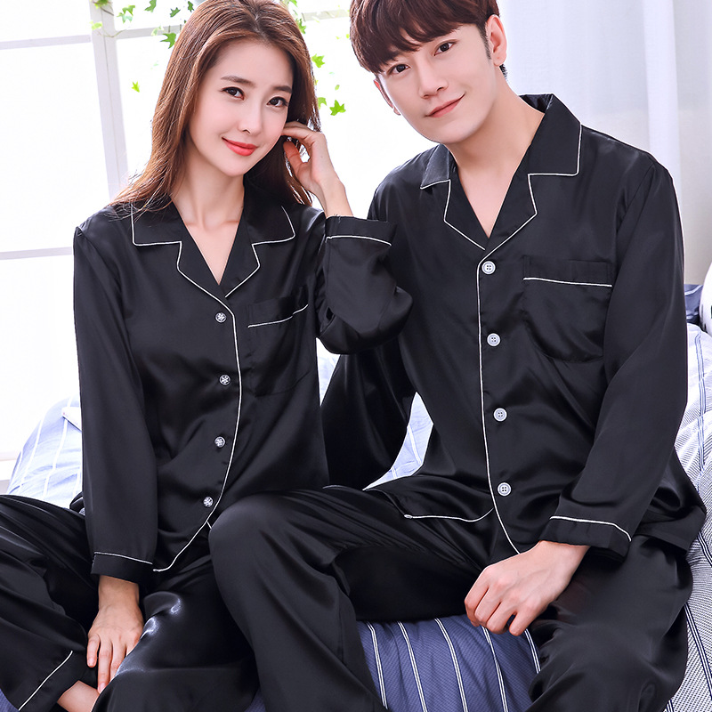 긴 소매 블랙 커플