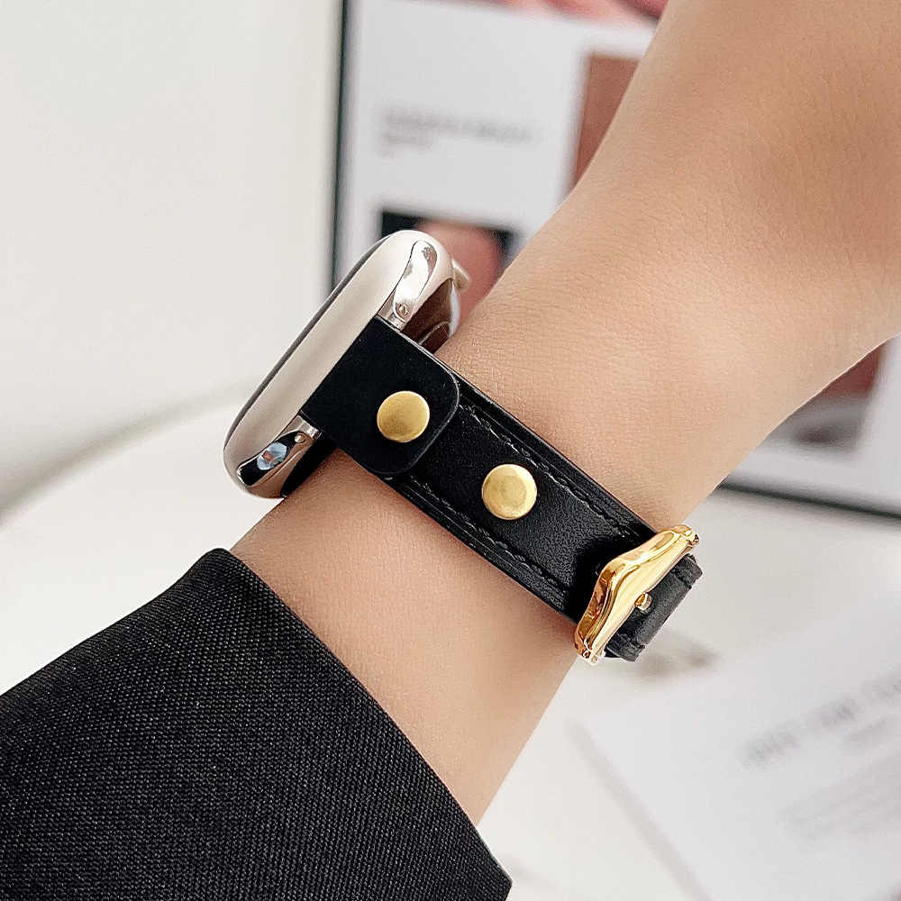 30g Weight Watch Strap Classification Genuine leather Material Round Pattern Casual, Simple Style Style Casual Simple Style Round Watch Strap 10