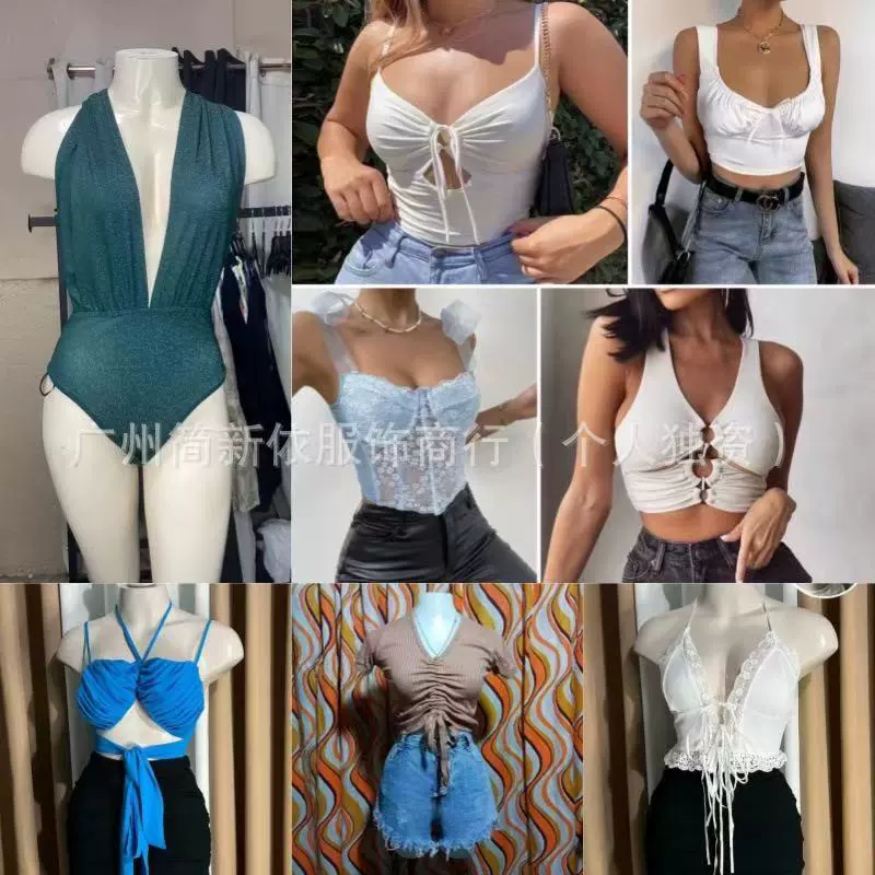 SHEIN трансграничный европейский и американский экспорт трансграничный кружевной цветочный ремешок с сетчатым вырезом shein разные жилеты женская одежда