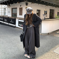 908【送腰带】加长拖地气质垂感西裤YY-不退换