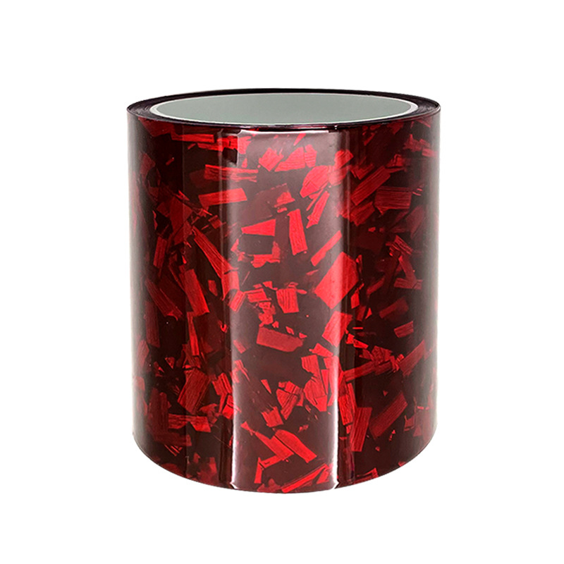 Barras de umbral de automóviles anti-pedales barras de decoración PET forjado fibra de carbono patrón rojo parachoques puerta anti-colisión