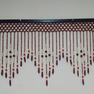 Factory direct wooden beads short door curtain in stock