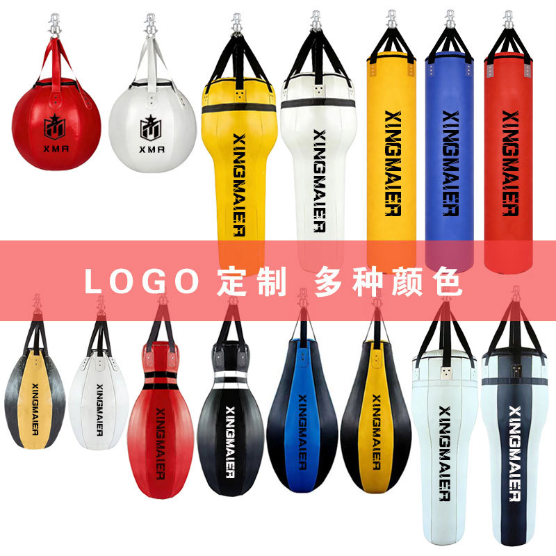 Thai-Style Sandbag, Pear-Shaped, Cone-Shaped, Bowling Ball-Shaped, Water Drop-Shaped, Taekwondo Hanging Sandbag, Boxing Fitness Equipment