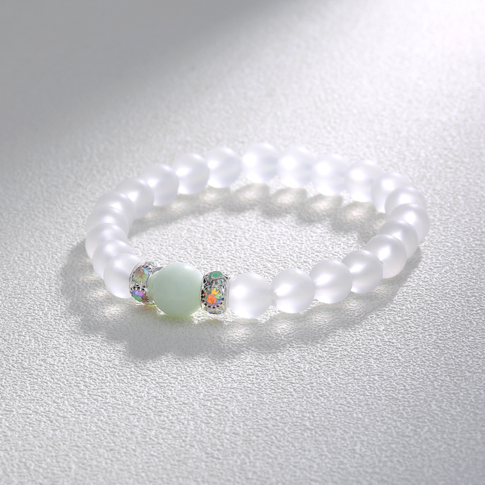 Bracelet de perles lotus phosphorescent brillant dans le noir_voghion.com