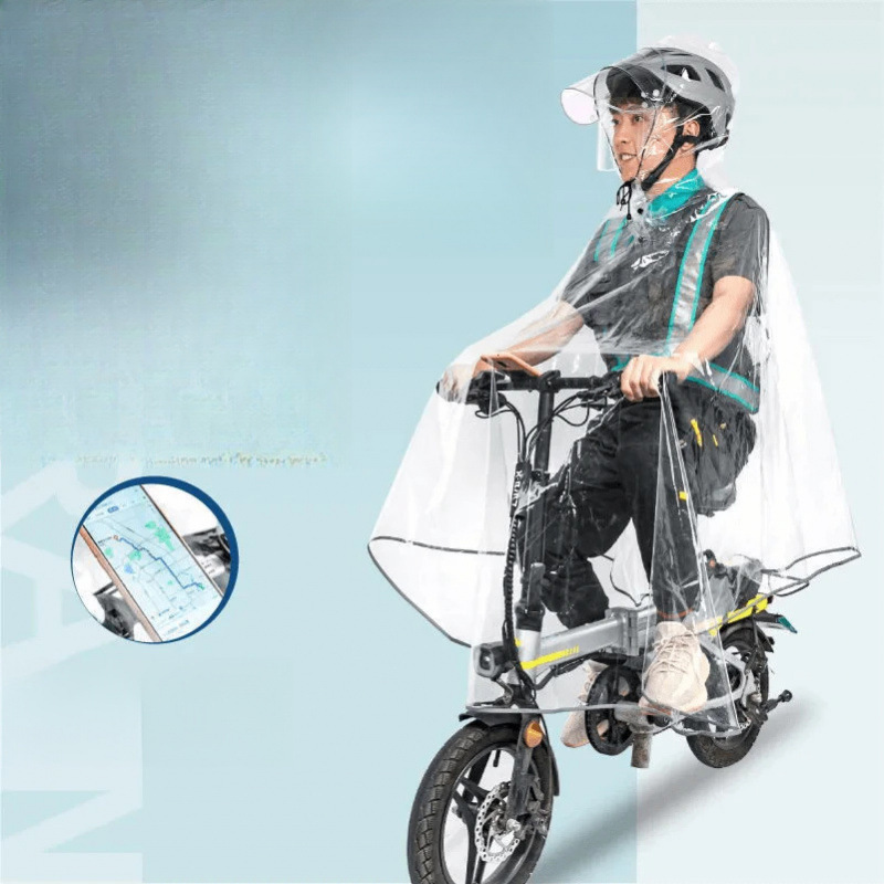 【Available for delivery in Xinjiang】Full transparent raincoat for delivery riders and driving assistance drivers, suitable for riding foldable electric bikes, thickened and reinforced 【Available for delivery in Xinjiang】Full transparent raincoat for delivery riders and driving assistance drivers, suitable for riding foldable electric bikes, thickened and reinforced