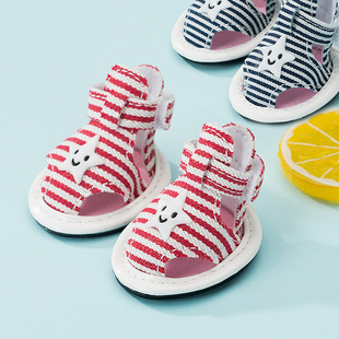 Summer Cute Dog Summer Sandals Teddy Beaumi Bear Small and Medium Dog Non-Slip Breathable Soft Bottom Pet Shoes