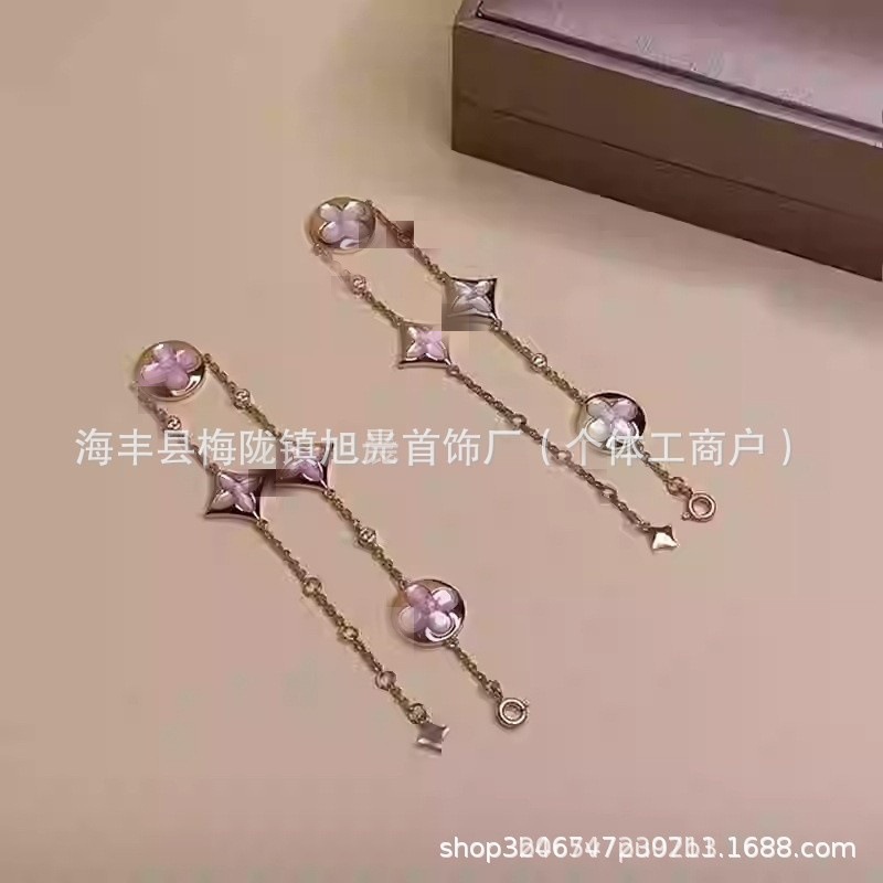 高バージョン四つ葉のクローバー Donkey Family 新しい 5 花ブレスレット V 女性セレブローズゴールドメッキ非退色ブレスレットファッショナブルで美しい|undefined