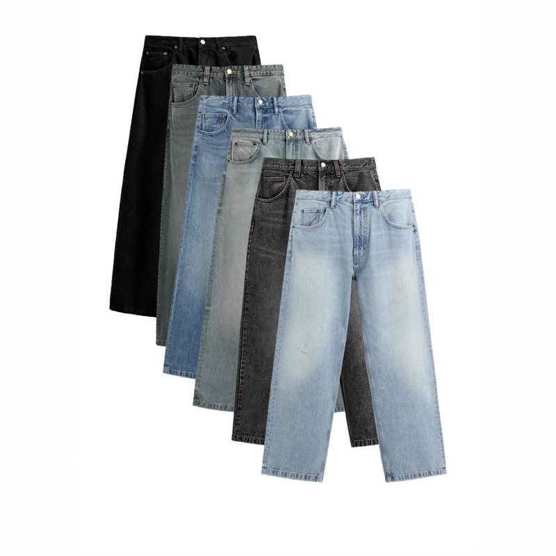 Z Brand Men's Jeans Autumn and Winter New Fashion Multi-Color Options Loose Washed American Casual Pants 4048400