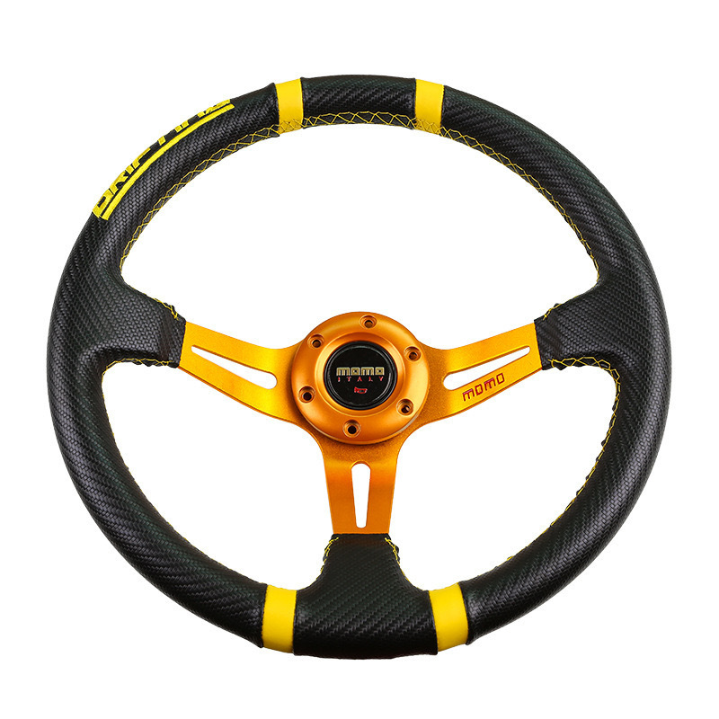 14 inch Modified Steering Wheel Racing Universal Suede Leather