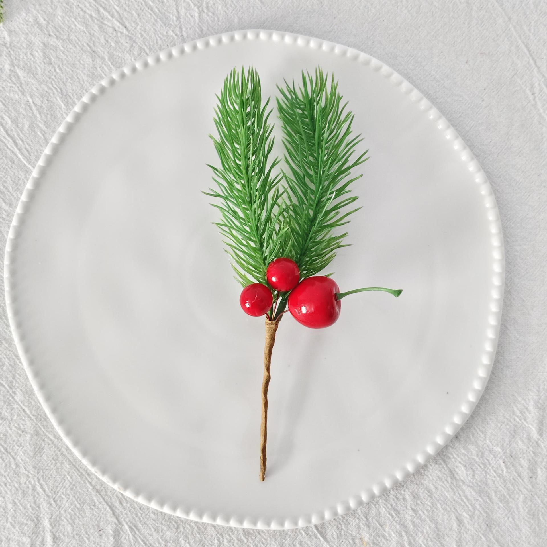 Frutas rojas, frutas ricas, simulación de ramas de bayas, nuevas decoraciones, adornos de Navidad, accesorios, diseño, Año Nuevo image 32