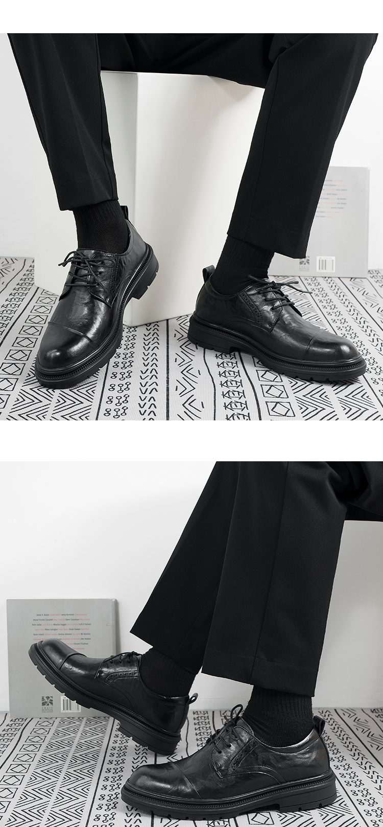 ShoeVault Spring Men's Casual Formal Business Style British Derby Leather Wedding Groom Shoes Men_voghion.com