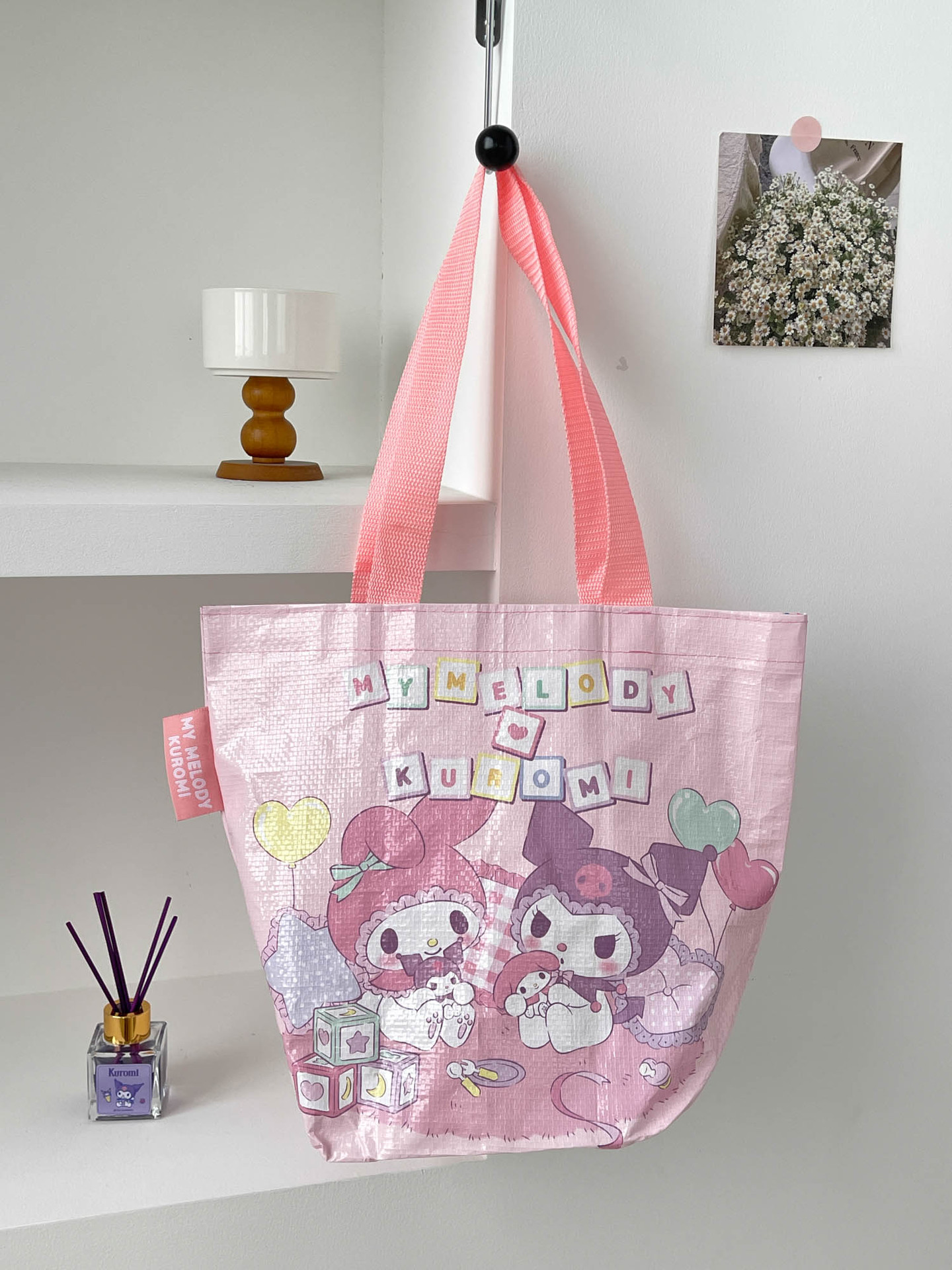 Bolsa de Compras Plegable de Hombro de Poliéster, para Compras