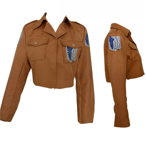 Wholesale Attack on Titan Survey Corps Freedom Wings Men's and Women's Jackets Apparel