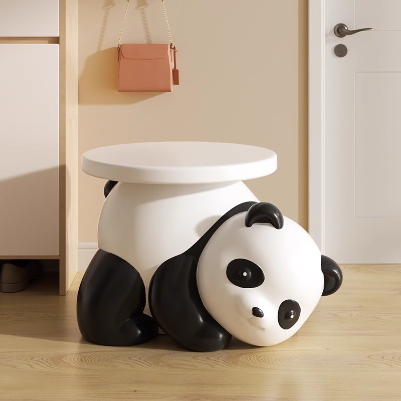 Large Floor-Standing Ornaments for the Living Room, Tv Cabinet, Shoe Cabinet Next to the Sofa, Panda Shoe-Changing Stool, High-End Decorative Animal Figures
