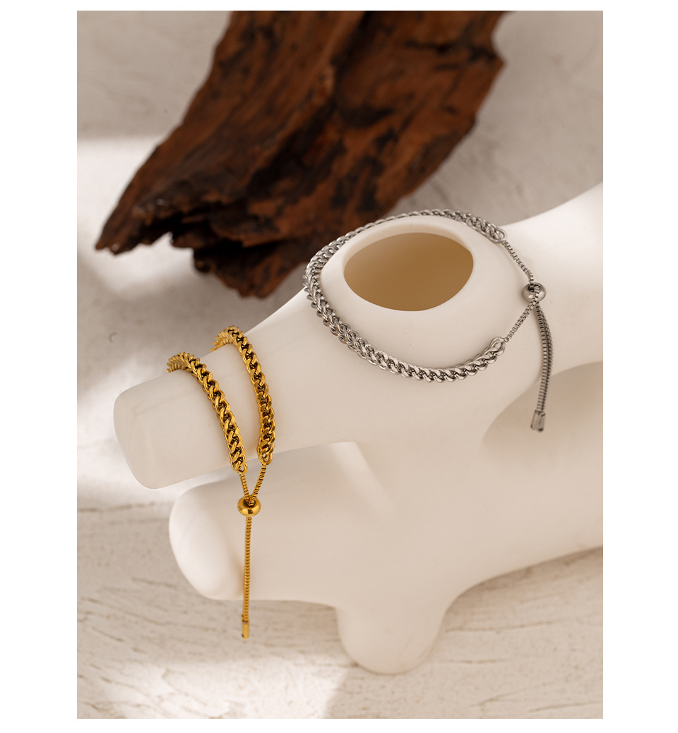 Fashion Solid Color Titanium Steel Plating Womenu0027S Bracelets Necklace 1 Piece