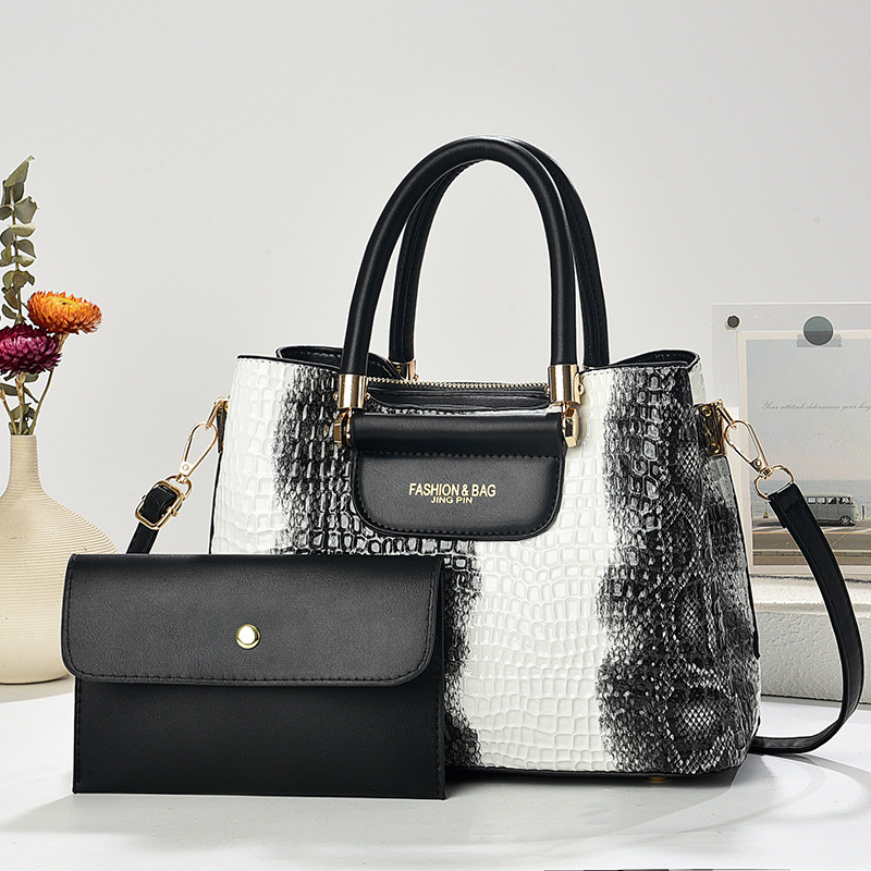 2025 nuevo patrón de piedra bolso de mujer bolso de dos piezas bolso de mujer bolso de hombro bolso de mano