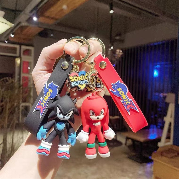 Sonic Mouse Sonic Keychain Cartoon Doll Sonic Key Pendant Cute Ornaments Car Keychain