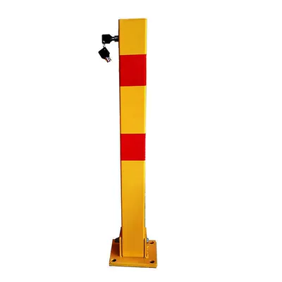 movable ground lock parking pile occupancy | Car lock - extra-thick-61kg-upper-lock-core-yellow-and-red