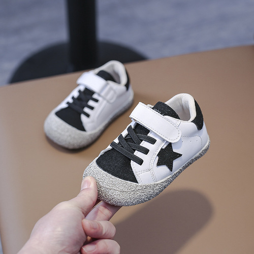 Korean style new style  spring and autumn comfortable Velcro casual sneakers soft bottom baby shoes children's shoes anti-kick