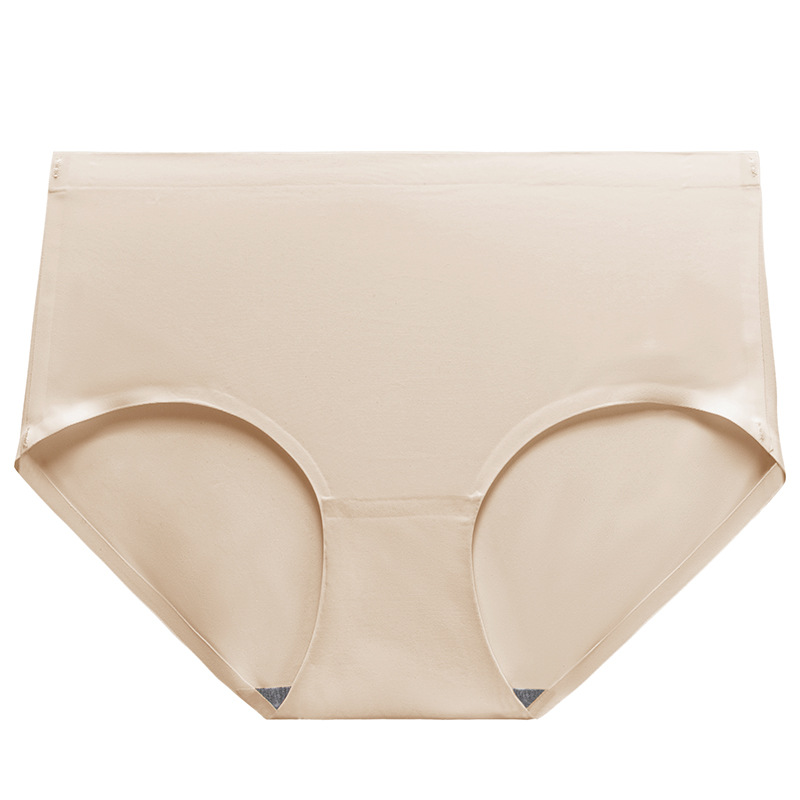 Color sólido simple cintura media chica verano ropa interior de seda de hielo cómodo transpirable delgado de una pieza escritos de las mujeres al por mayor