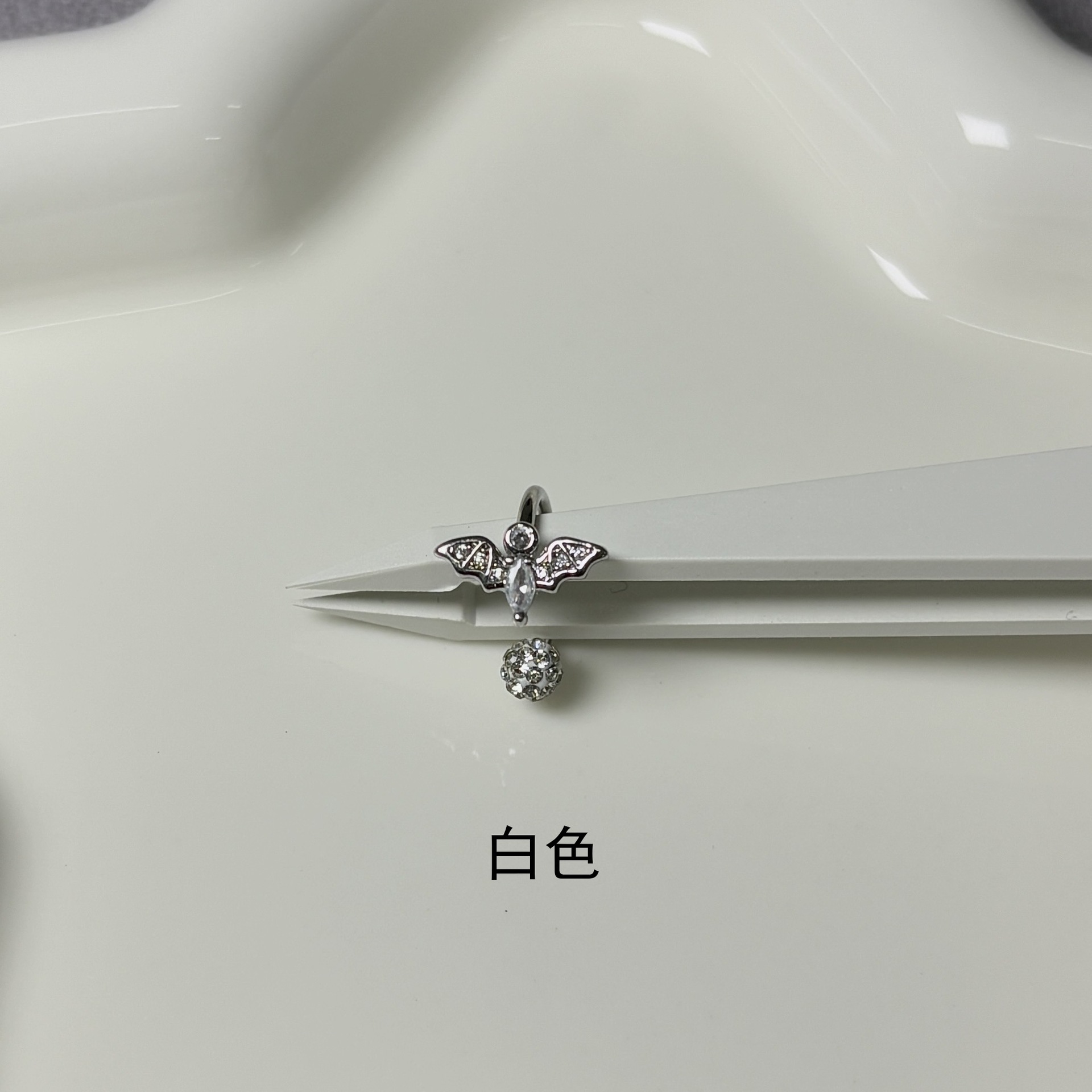 Labret piercing jewelry detail image