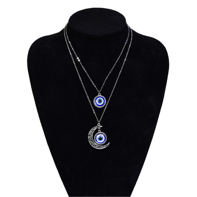 Cross-border hot sale various alloy Devil's Eye necklace Turkish blue eye bracelet pendant necklace necklace