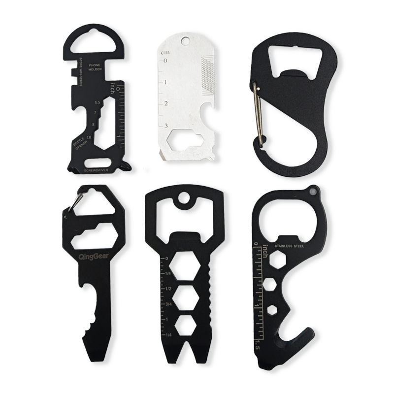 Customized Multifunctional Keychain Tool Card Beer Bottle Opener Portable Cap Opener Multifunctional Tool Wholesale