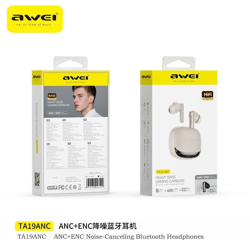 Awei用维蓝牙耳机数显长续航降噪2025新款HIFI音质华强北无线耳机|undefined