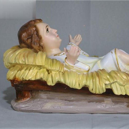 Transfronterizos 36cm Navidad guardería resina Santa iglesia gabinete de televisión escultura de escritorio artesanía 30 - 40