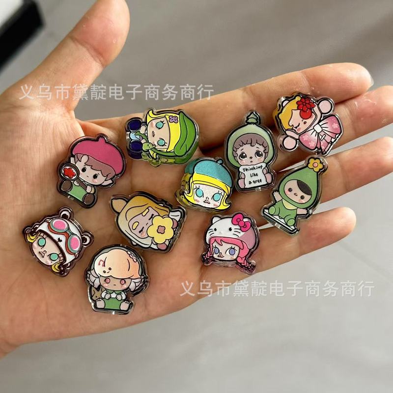 diy ジュエリーアクセサリーアクリルレリーフジャスミンかわいいビーズ携帯電話チェーンバッグキーホルダー素材|undefined