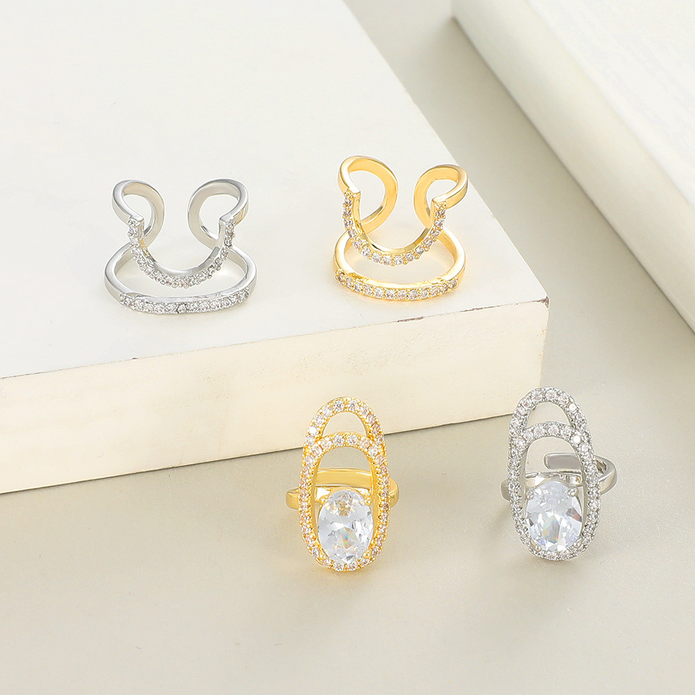 Geometric Nail Ring Set For Women Elegant Designer Accessory_voghion.com
