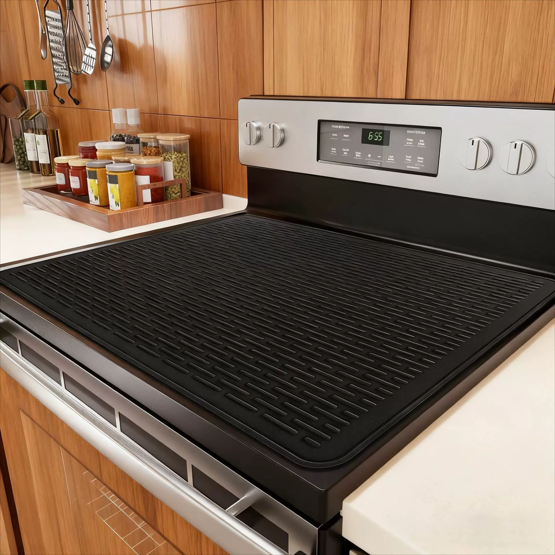 现货电磁炉硅胶垫子 商用厨房炉顶盖保护垫 碗碟沥水垫防滑隔热垫