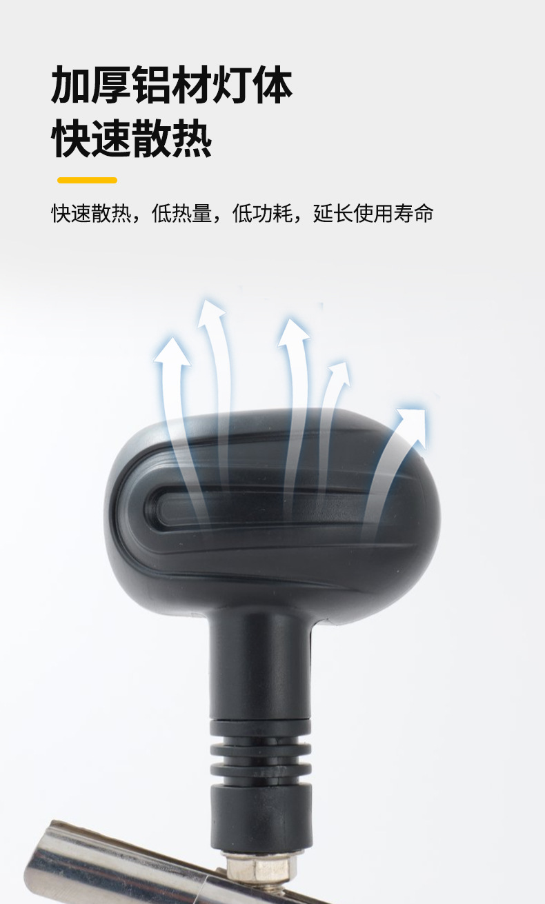 Cross-border motorcycle spotlights, turn signals, high/low beam yellow-white headlights, electric vehicle blue light