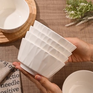 High-Looking Ceramic Rice Bowl for Home Use 2024 New Rice Bowl Eating Bowl Japanese Style Breakfast Bowl Dessert Bowl