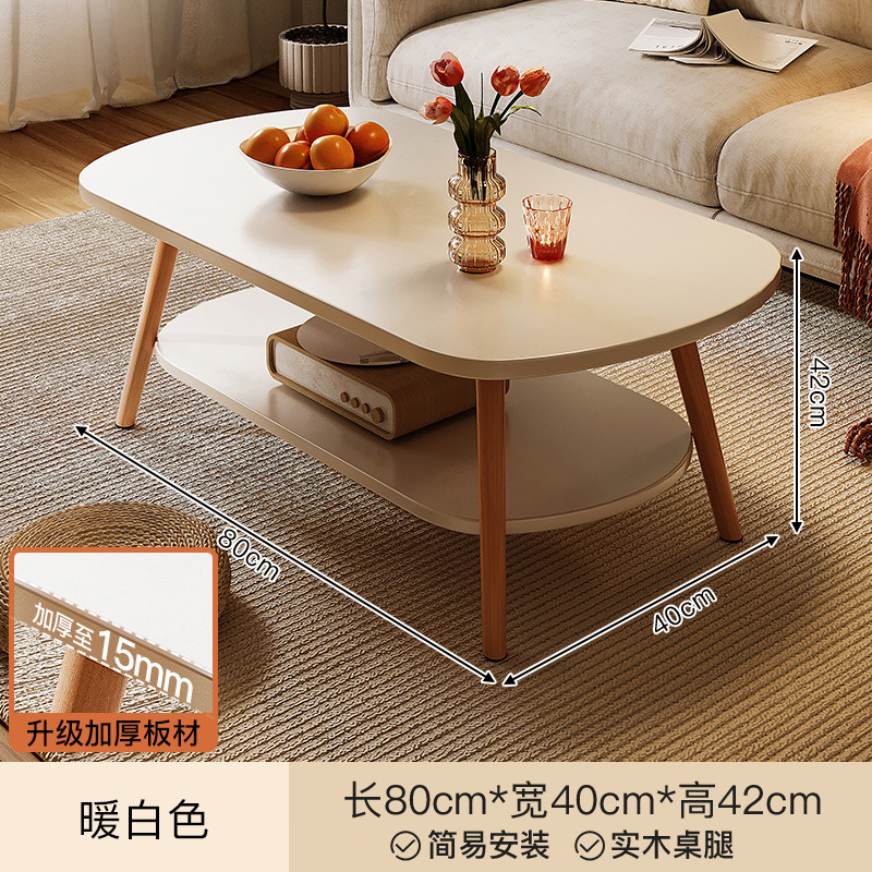 Mesa de té plegable de madera sólida 2026 nueva sala de estar pequeña casa simple moderna de alquiler mesa de comedor mesa pequeña