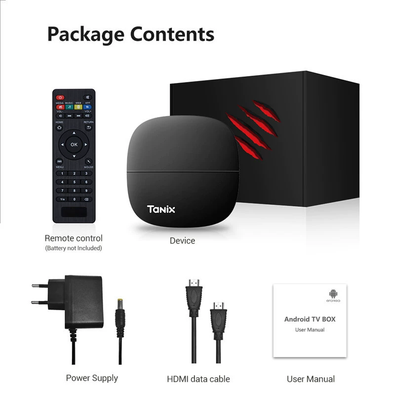 НАБОР TANX A2 - приставка S905W2 2ГБ/16ГБ Android 11 4K HD умная медиа-плеер