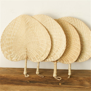 Traditional Handmade Large Summer Fan for Mosquito Repellent, Banana Leaf Fan for Elderly, Handmade Fan for Children in Summer
