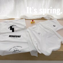 2026春季新款中大童130-170码王牌全棉白儿童T长袖T恤男女童百搭