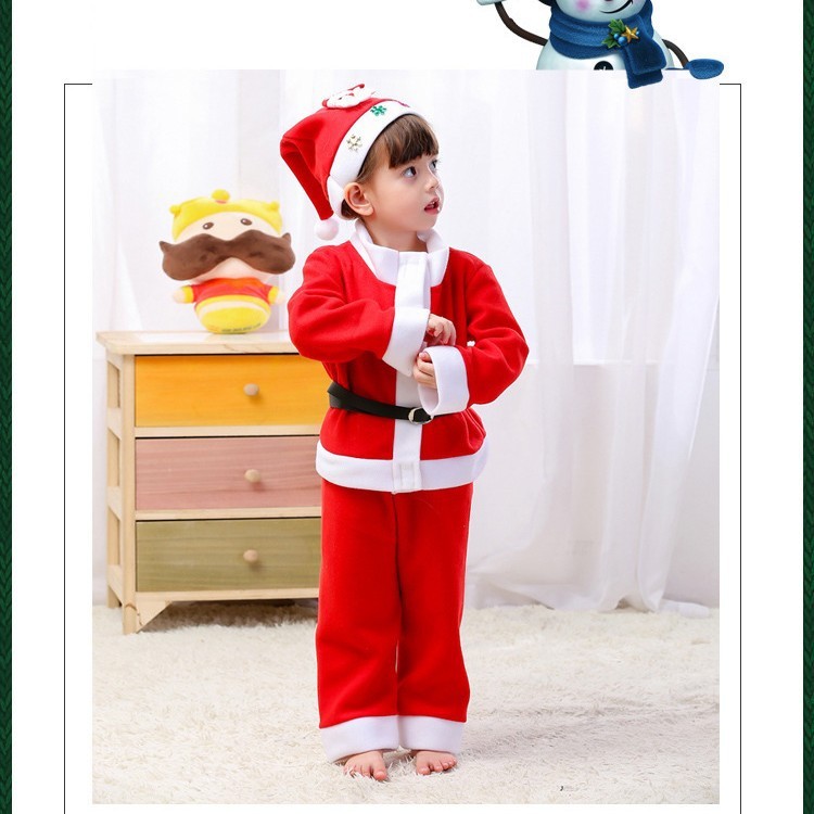 クリスマス子供服男の子女の子コスチューム演技服幼稚園服クリスマスコスチュームサンタクロース|undefined