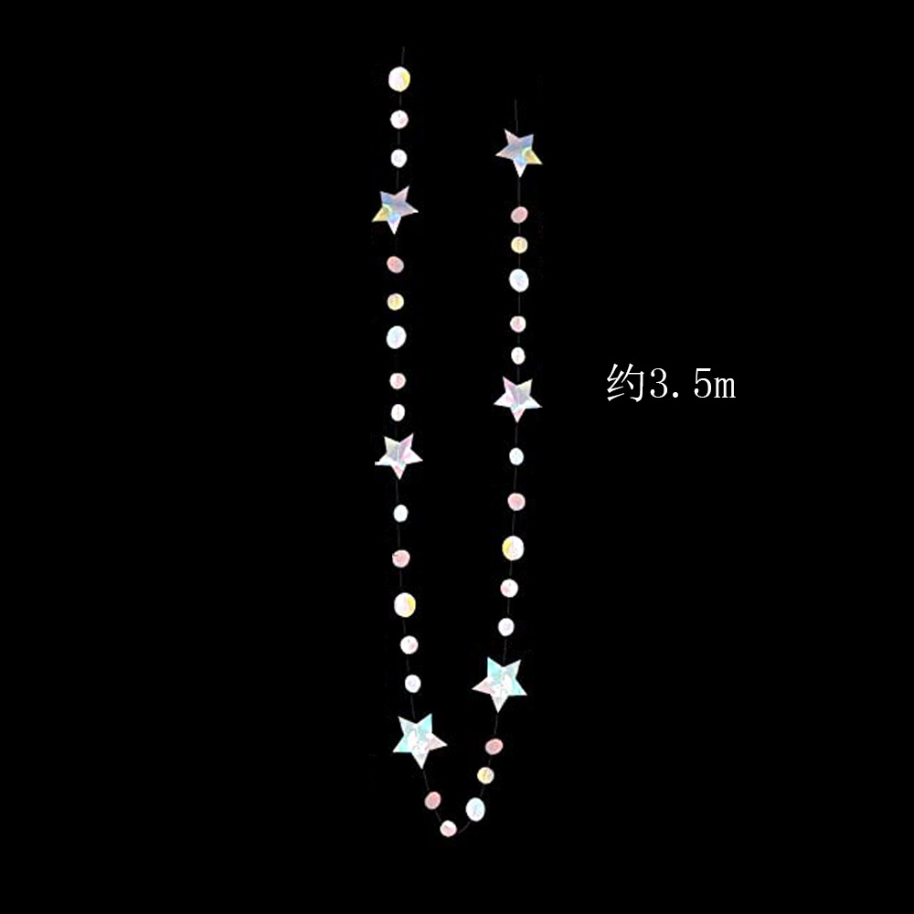 Transfronterizo NUEVO LÁSER estrella Luna colgante Día de San Valentín accesorios de decoración de fiesta de cumpleaños