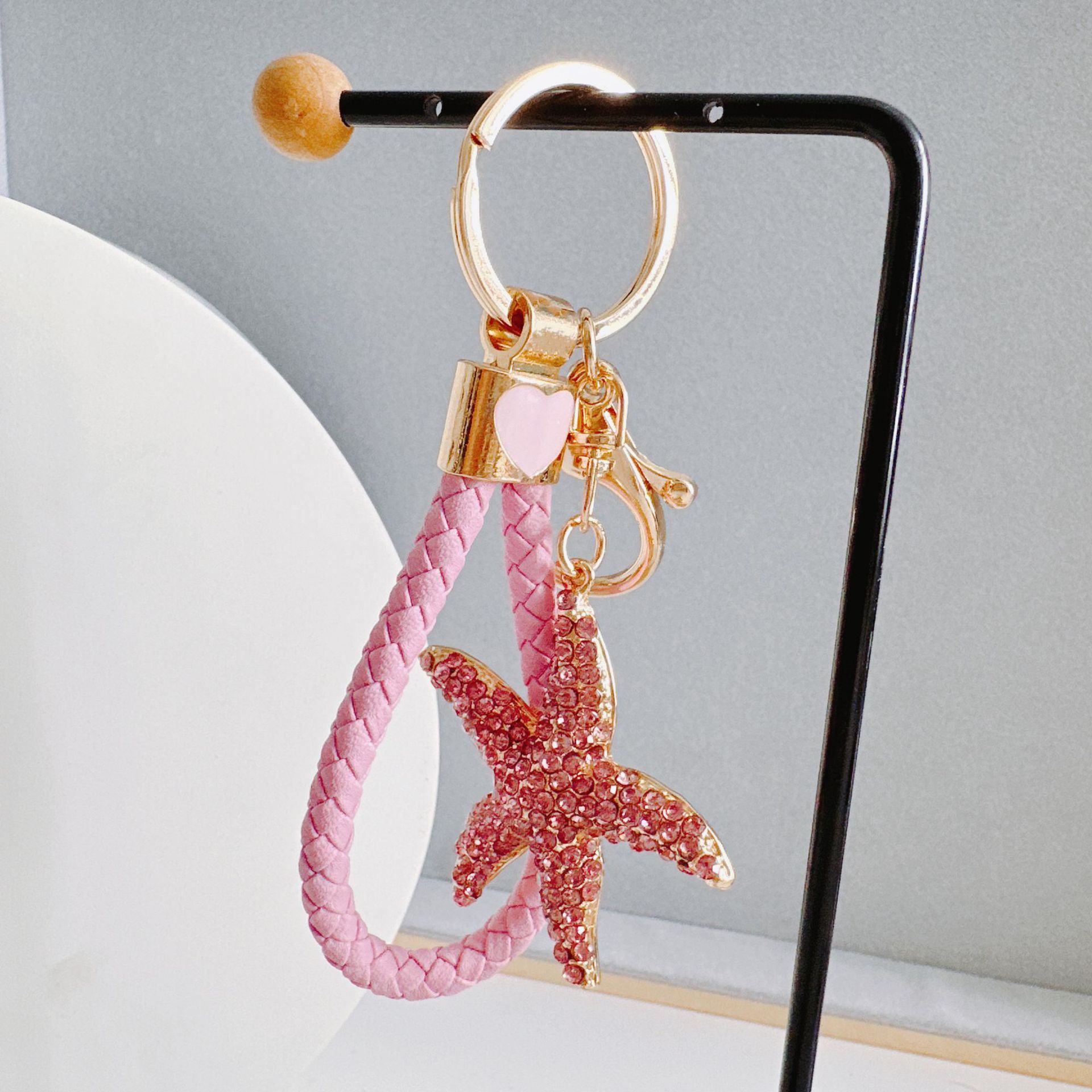 Alloy Material Beach Starfish Alloy Women's Keychain