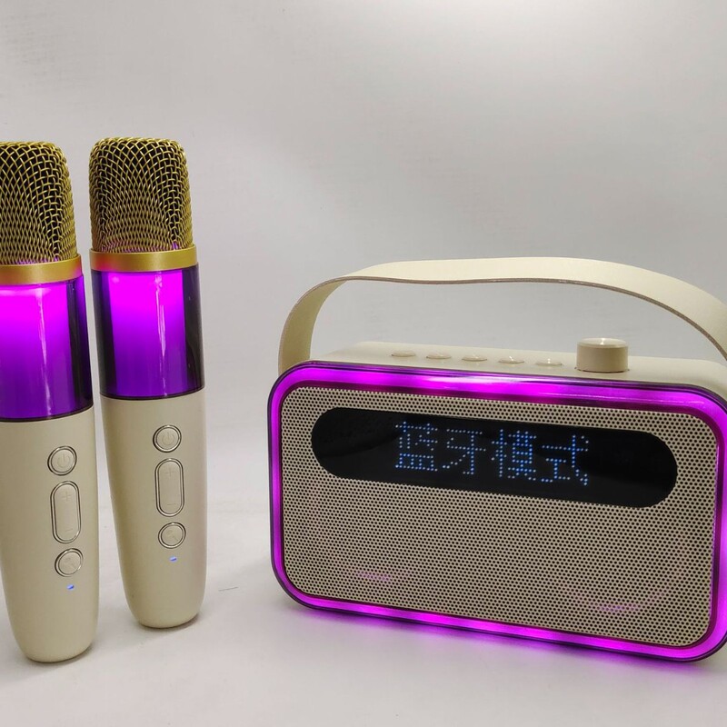 新しいクリエイティブな AI スマート Bluetooth スピーカー、スクリーン歌詞同期音声インタラクション付き ​ Bluetooth スピーカー|undefined